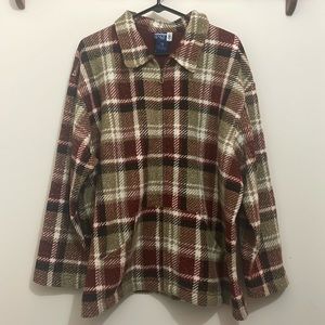 Venezia Jeans Plaid Women’s Jacket / Flannel - size 18/20 - 100% polyester
